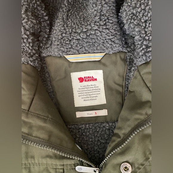 Fjallraven Men’s Greenland Winter Jacket Small Green G-1000 - Picture 4 of 11